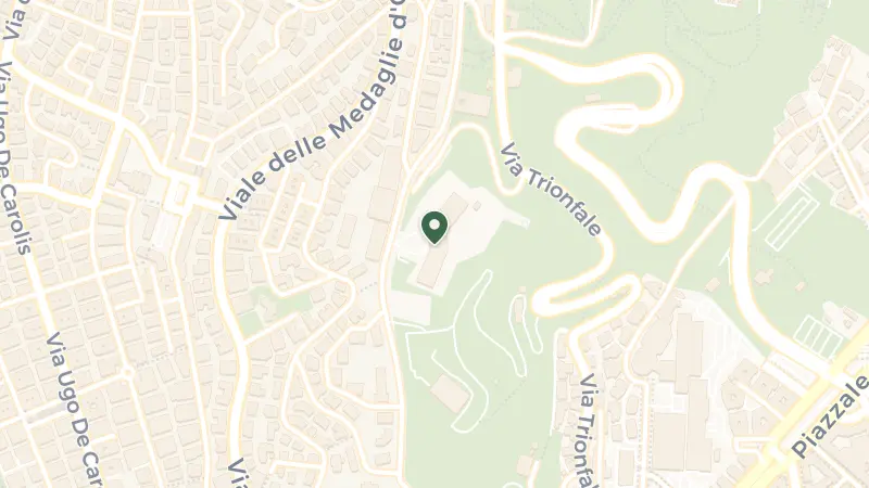 Map of Via Alberto Cadlolo, 101, 00136 Roma RM, Italy