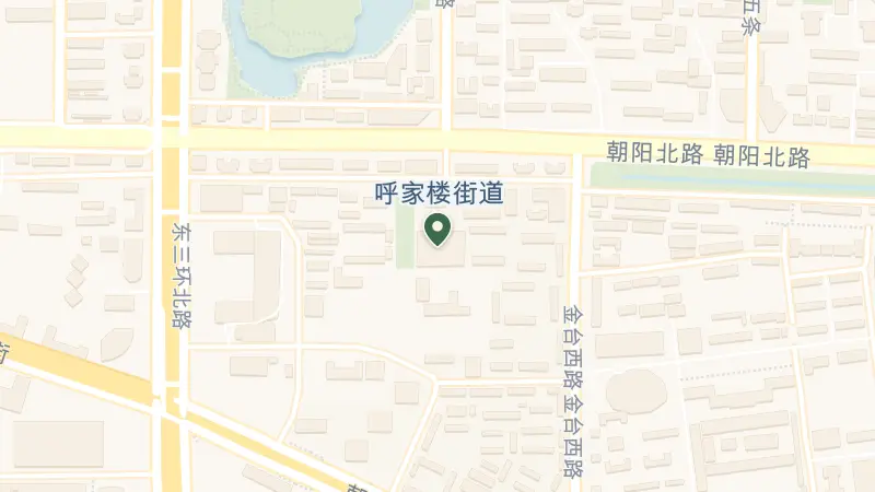 Map of China, Bei Jing Shi, Chao Yang Qu, Chao Yang Men Wai Da Jie, 1号京广中心 邮政编码: 100020