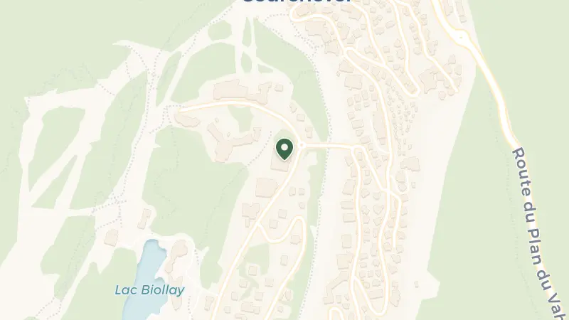 Map of Rue du Jardin Alpin, 73120 Courchevel, France
