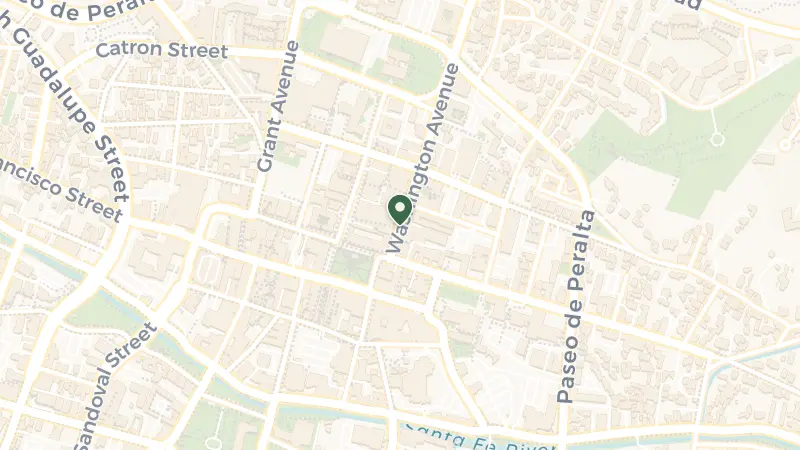 Map of 113 Washington Ave, Santa Fe, NM 87501, USA