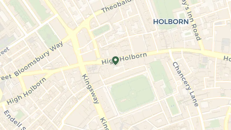 Map of 252 High Holborn, London WC1V 7EN, UK