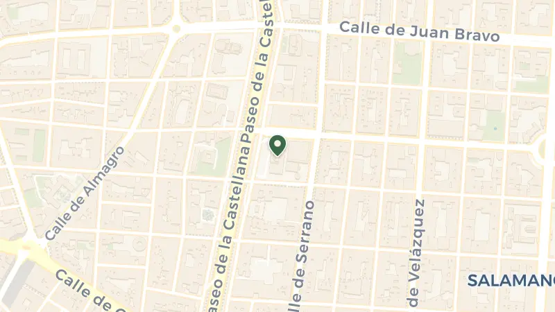 Map of P.º de la Castellana, 22, Salamanca, 28046 Madrid, Spain