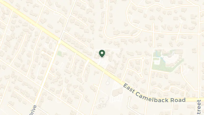 Map of 5200 E Camelback Rd, Phoenix, AZ 85018, USA