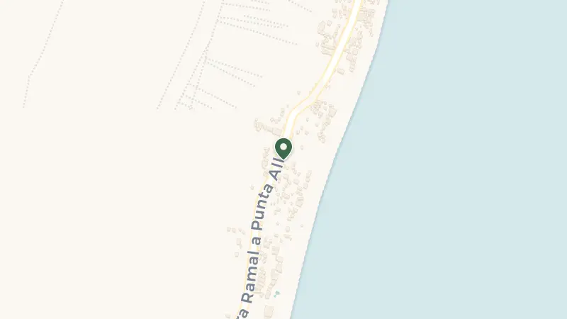 Map of Carr. Tulum-Boca Paila km 10, Tulum Beach, Zona Costera, 77780 Tulum, Q.R., Mexico