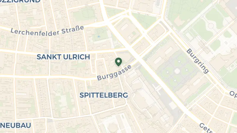 Map of Burggasse 2, 1070 Wien, Austria
