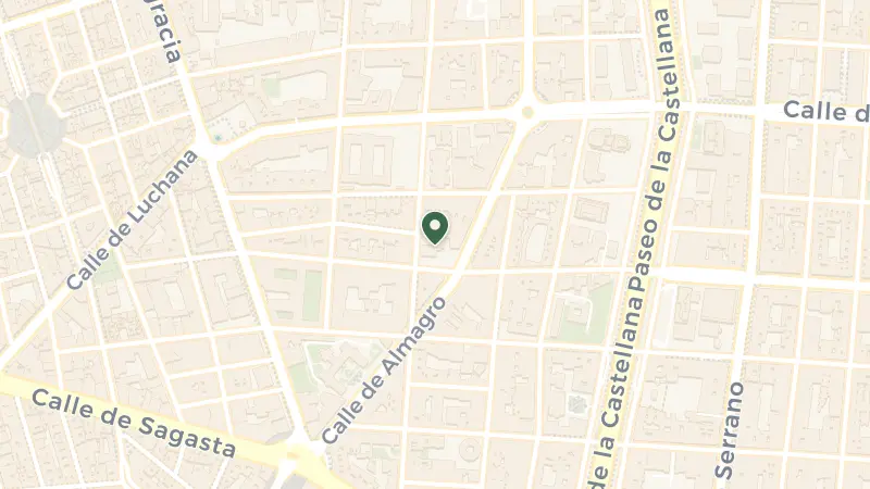 Map of Calle de Zurbano, 36, Chamberí, 28010 Madrid, Spain