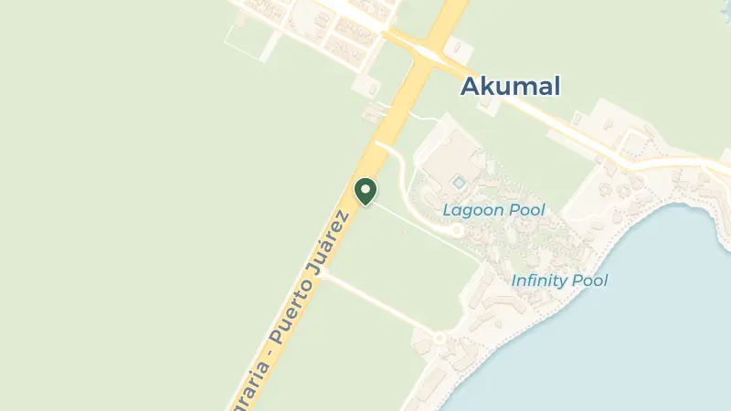 Map of México 307 Km 254-+ 600, 77760 Akumal, Q.R., Mexico