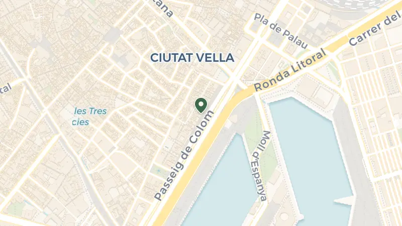 Map of Pg. de Colom, 9, Ciutat Vella, 08002 Barcelona, Spain