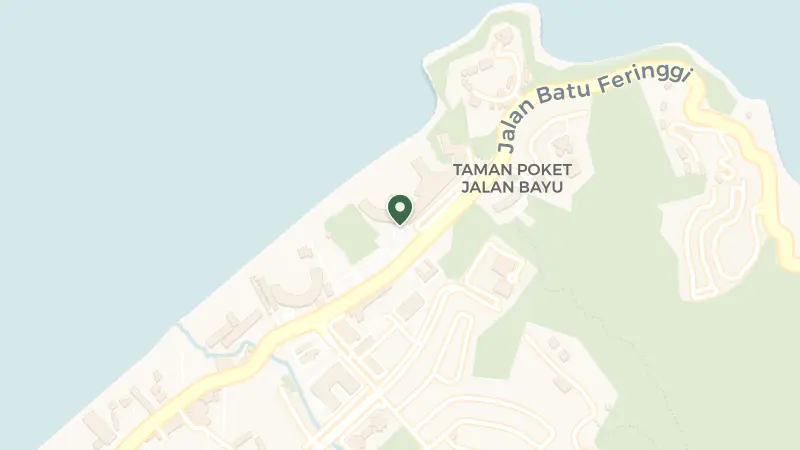 Map of Jalan Batu Ferringhi, Kampung Tanjung Huma, 11100 Batu Ferringhi, Pulau Pinang, Malaysia