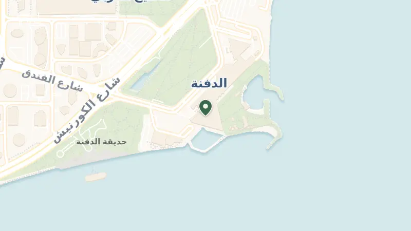 Map of Al Corniche Street, Doha, Qatar