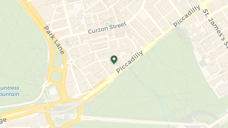 Map of Piccadilly, London W1J 7BX, UK