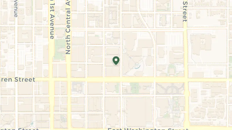 Map of 340 N 3rd St, Phoenix, AZ 85004, USA