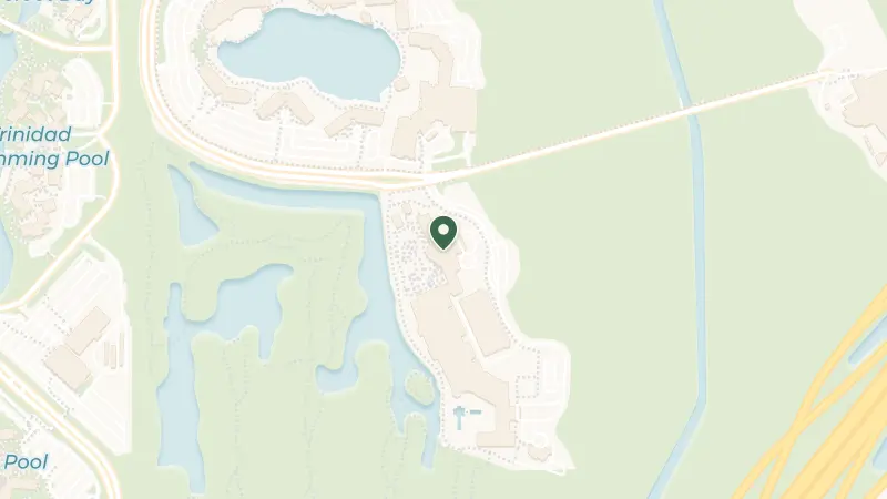 Map of 14100 Bonnet Creek Resort Ln, Orlando, FL 32821, USA
