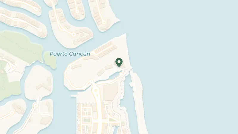 Map of Boulevard Kukulcan Km 1 Zona Turistica Puerto Cancun, Puerto Juarez, Zona Hotelera, 77500 Cancún, Q.R., Mexico
