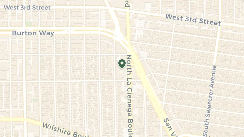 Map of 465 La Cienega Blvd, Los Angeles, CA 90048, USA