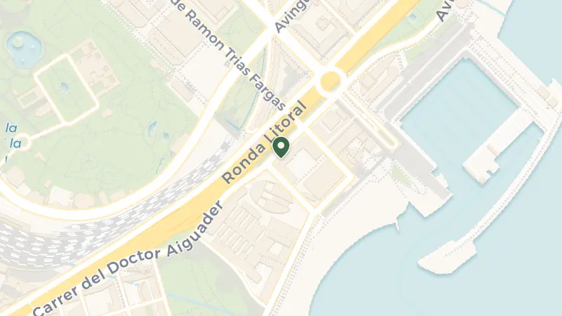 Map of Av. del Litoral, 10, Ciutat Vella, 08005 Barcelona, Spain