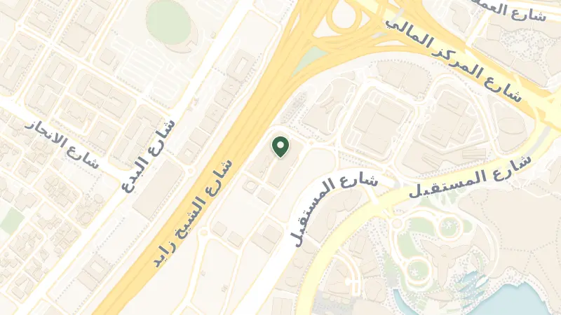 Map of Sheikh Zayed Rd - Burj Khalifa - Downtown Dubai - Dubai - United Arab Emirates