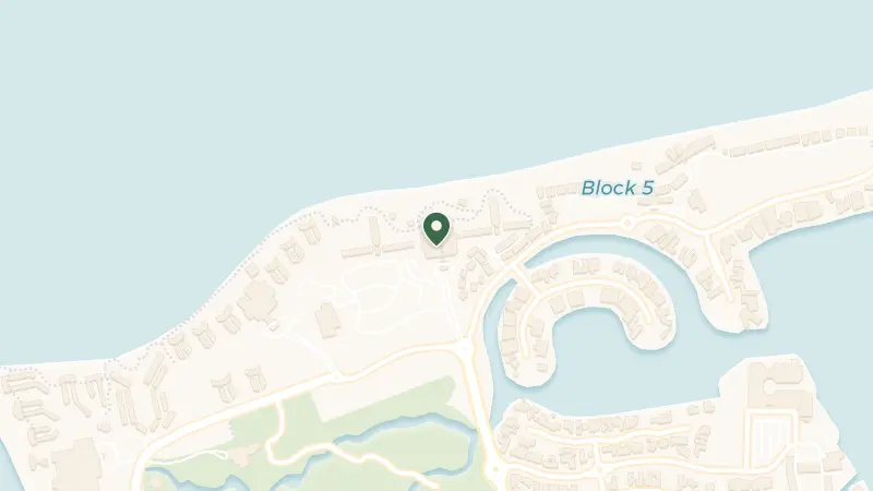 Map of Beachfront, Denarau Island, Fiji