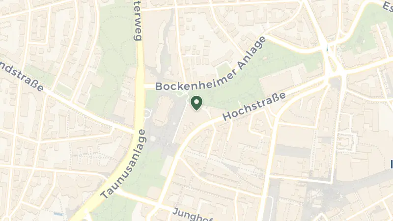 Map of Nur Hier Zufahrt Zum, Hochstraße 44, 60313 Frankfurt am Main, Germany