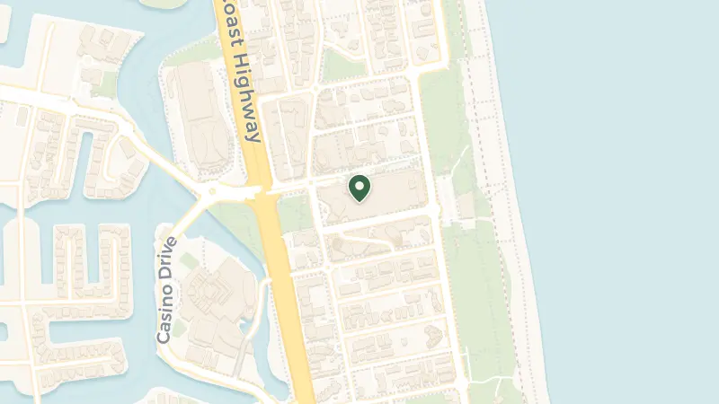 Map of 81 Surf Parade, Broadbeach QLD 4218, Australia