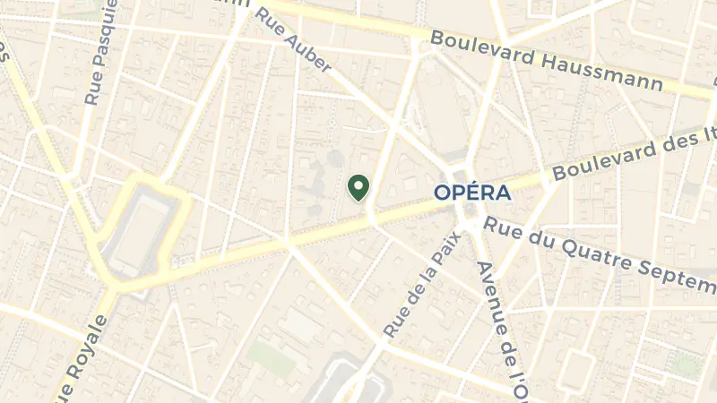 Map of 1 Rue Scribe, 75009 Paris, France