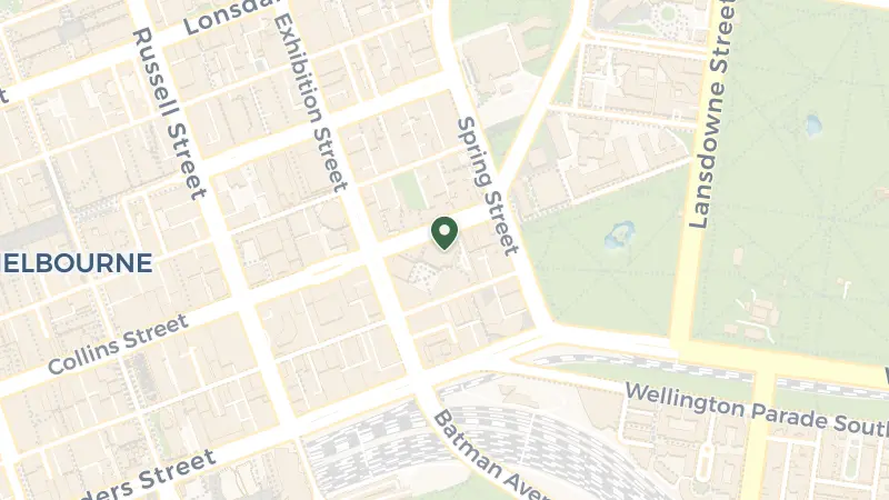 Map of 25 Collins St, Melbourne VIC 3000, Australia