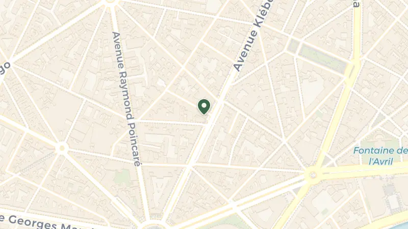 Map of 88 Bis Av. Kléber, 75116 Paris, France