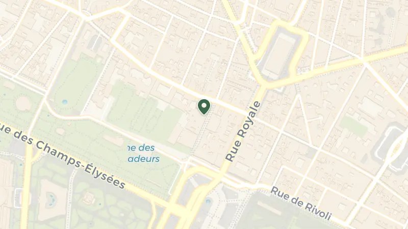 Map of 15 Rue Boissy d'Anglas, 75008 Paris, France