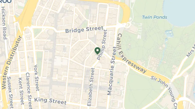 Map of Sofitel Sydney Wentworth, 2/101 Phillip St, Sydney NSW 2000, Australia