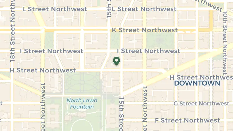Map of 806 15th St NW, Washington, DC 20005, USA