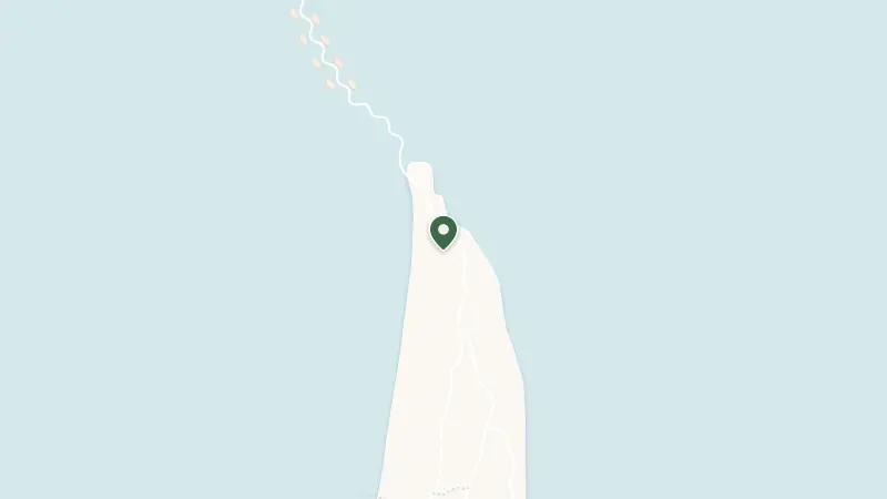 Map of Medhufaru Island, Manadhoo, Maldives