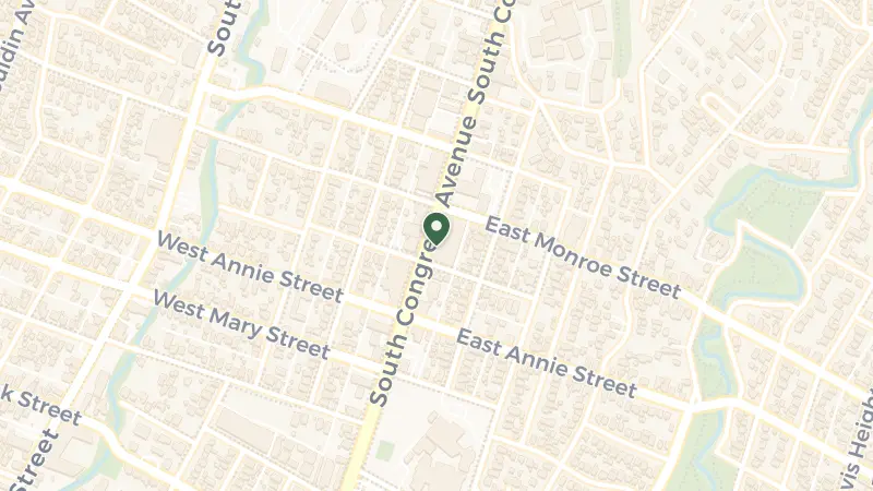 Map of 1603 S Congress Ave, Austin, TX 78704, USA