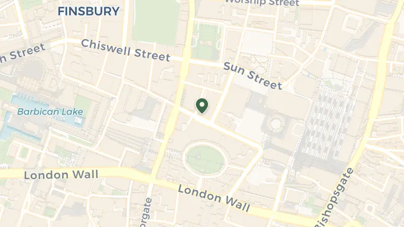 Map of 3 South Pl, London EC2M 2AF, UK
