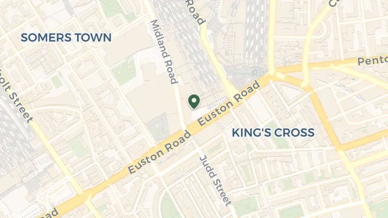 Map of Euston Rd., London NW1 2AR, UK