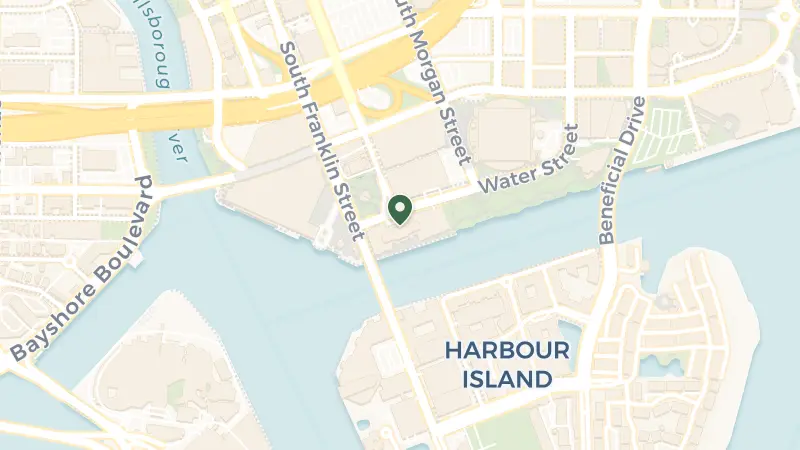 Map of 505 Water St, Tampa, FL 33602, USA