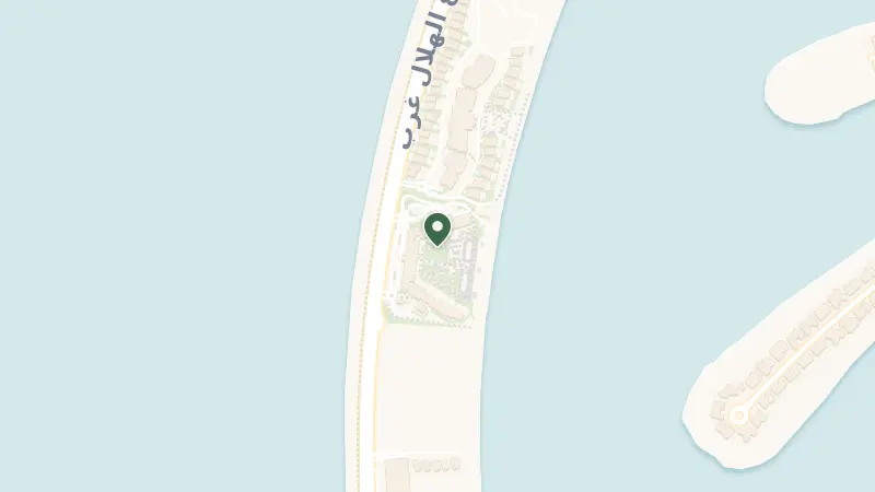 Map of West Crescent - The Palm Jumeirah - Dubai - United Arab Emirates