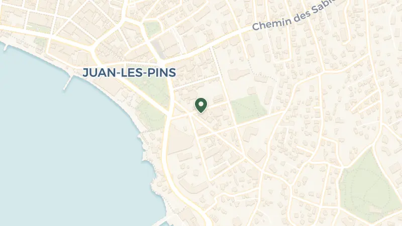 Map of 5 Av. Saramartel, 06160 Antibes, France