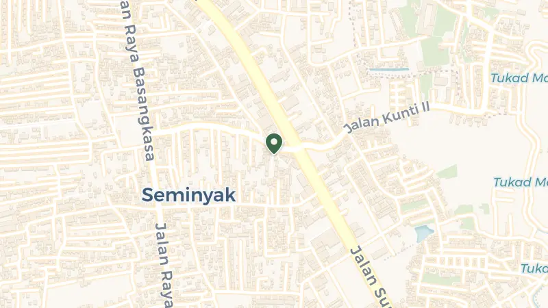 Map of Jl. Kunti I No.108, Seminyak, Kec. Kuta, Kabupaten Badung, Bali 80361, Indonesia