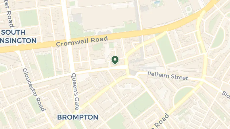 Map of 10 Harrington Rd, South Kensington, London SW7 3ER, UK