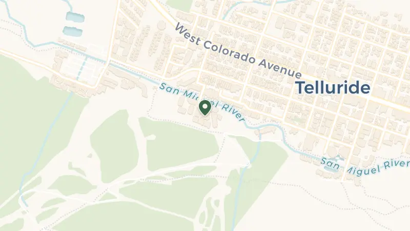 Map of 398 S Davis St, Telluride, CO 81435, USA