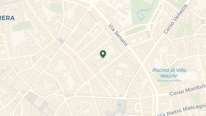 Map of Via Senato, 5, 20121 Milano MI, Italy