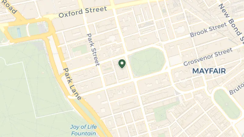 Map of 30 Grosvenor Sq, London W1K 9AN, UK