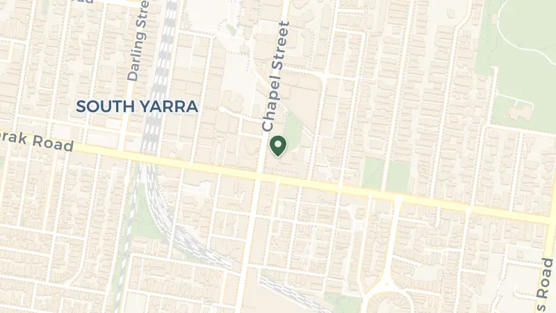 Map of 630 Chapel St, South Yarra VIC 3141, Australia