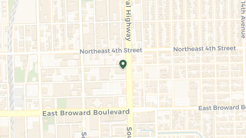 Map of 299 N Federal Hwy, Fort Lauderdale, FL 33301, USA