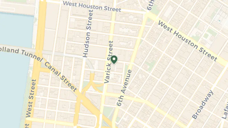 Map of 246 Spring St, New York, NY 10013, USA
