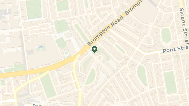 Map of 17-19 Egerton Terrace, London SW3 2BX, UK