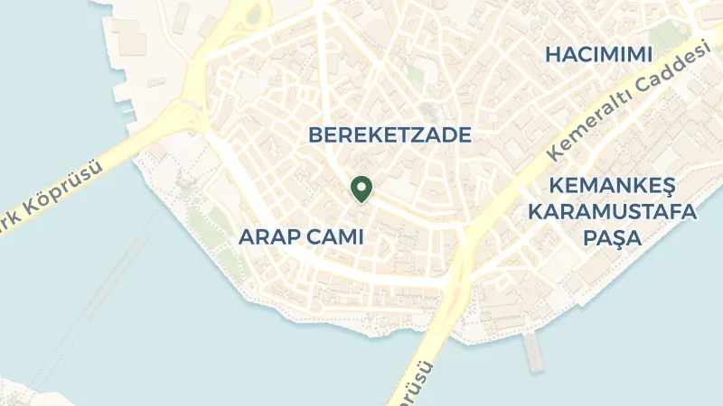 Map of Arap Cami, Bankalar Cd. No:21, 34421 Beyoğlu/İstanbul, Türkiye