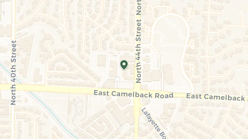 Map of 4360 E Camelback Rd, Phoenix, AZ 85018, USA
