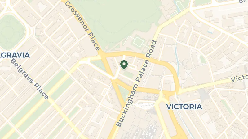 Map of 15 Beeston Pl, London SW1W 0JW, UK