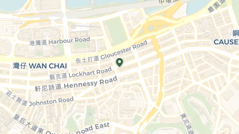 Map of 330 Lockhart Rd, Wan Chai, Hong Kong